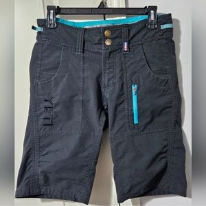 Yeti Nori Black and Teal Women's Bike Cycle Outdoor Hike Shorts Small